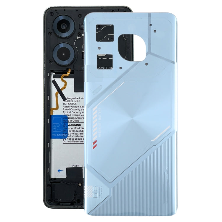 For Tecno Pova 6 Neo 4G Original Battery Back Cover(Silver) - Back Cover by PMc TechLife | Online Shopping South Africa | PMc TechLife | Buy Now Pay Later Mobicred