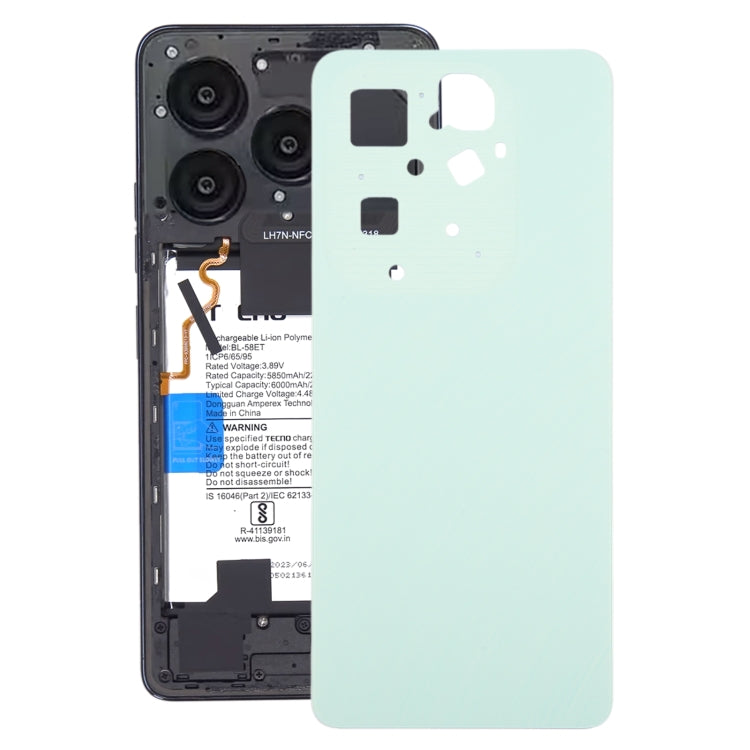 For Infinix Hot 40 Pro X6837 Original Battery Back Cover(Green) - Back Cover by PMC TechLife | Online Shopping South Africa | PMC TechLife | Buy Now Pay Later Mobicred