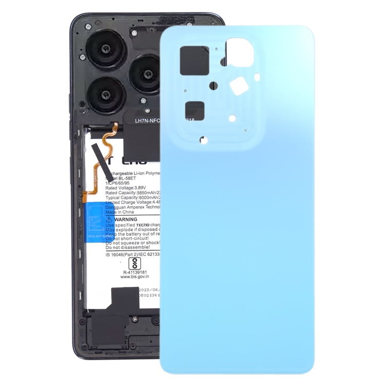 For Infinix Hot 40 Pro X6837 Original Battery Back Cover(Blue) - Back Cover by PMC TechLife | Online Shopping South Africa | PMC TechLife | Buy Now Pay Later Mobicred