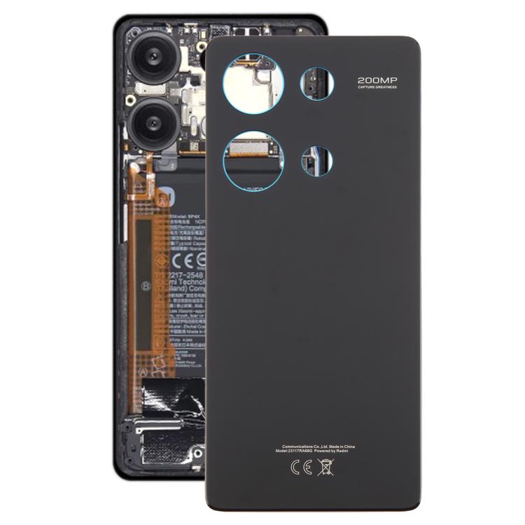 For Xiaomi Redmi Note 13 Pro 4G OEM Battery Back Cover(Black) - Back Cover by PMc TechLife | Online Shopping South Africa | PMc TechLife | Buy Now Pay Later Mobicred