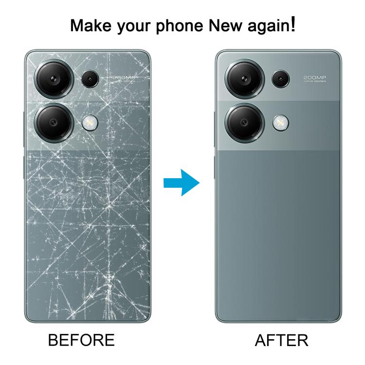 For Xiaomi Redmi Note 13 Pro 4G OEM Battery Back Cover(Black) - Back Cover by PMc TechLife | Online Shopping South Africa | PMc TechLife | Buy Now Pay Later Mobicred