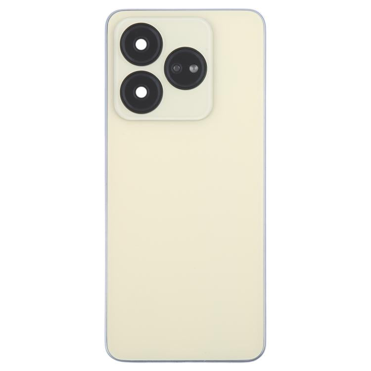 For ZTE Axon 60 Lite Z2356 Glass Battery Back Cover with Middle Frame / Camera Lens Cover(Gold) - For ZTE by PMC Jewellery | Online Shopping South Africa | PMC Jewellery | Buy Now Pay Later Mobicred