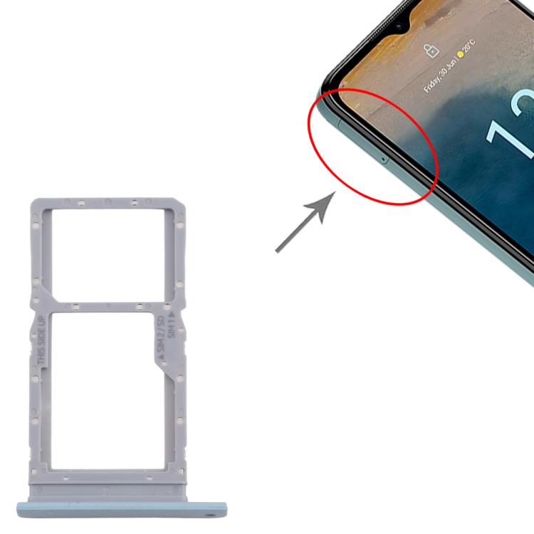 For Nokia G22 Original SIM Card Tray + SIM Card Tray / Micro SD Card Tray (Blue) - Card Tray by PMc TechLife | Online Shopping South Africa | PMc TechLife | Buy Now Pay Later Mobicred