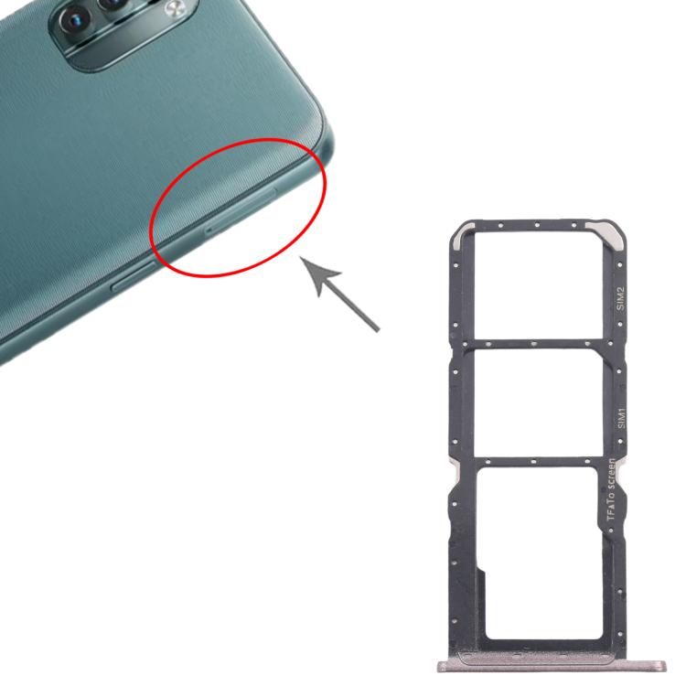 For Nokia G21 Original SIM Card Tray + SIM Card Tray + Micro SD Card Tray (Gold) - Card Tray by PMc TechLife | Online Shopping South Africa | PMc TechLife | Buy Now Pay Later Mobicred