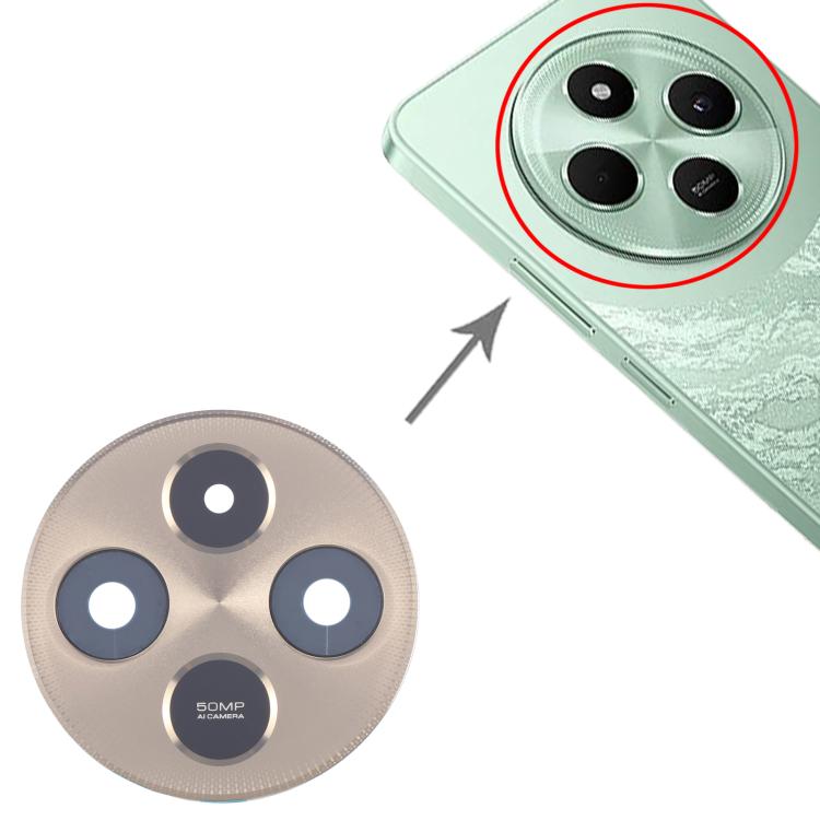 For Xiaomi Poco C75 5G Original Rear Camera Lens Cover (Gold) - Camera by PMc TechLife | Online Shopping South Africa | PMc TechLife | Buy Now Pay Later Mobicred