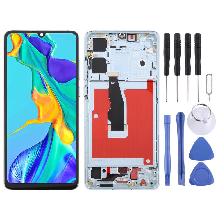For Huawei P30 TFT LCD Screen Digitizer Full Assembly with Frame, Not Supporting Fingerprint Identification (Blue) - LCD Screen by PMc TechLife | Online Shopping South Africa | PMc TechLife | Buy Now Pay Later Mobicred