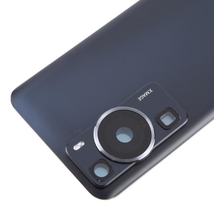 For Huawei P60 Battery Back Cover with Camera Lens Cover(Black) - Back Cover by PMc TechLife | Online Shopping South Africa | PMc TechLife | Buy Now Pay Later Mobicred