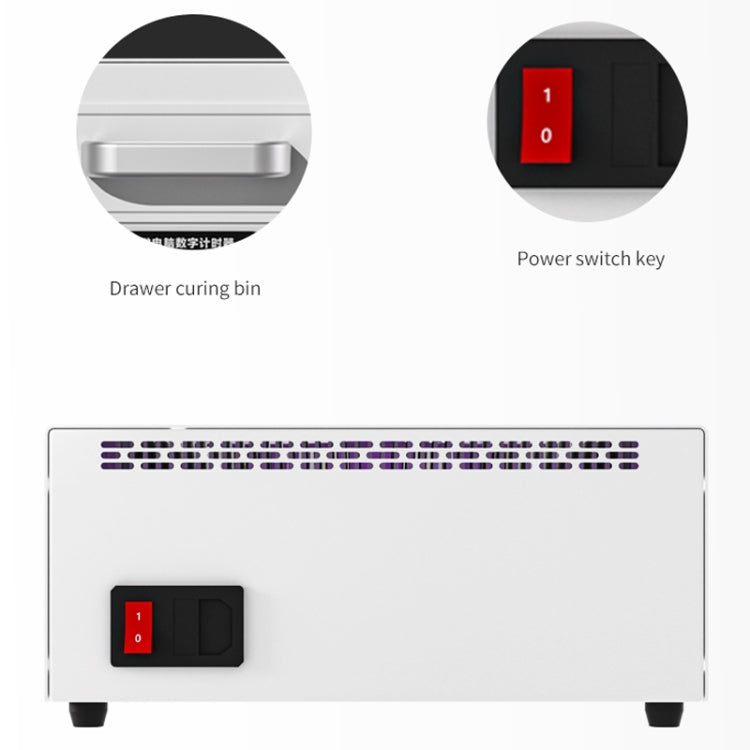 TBK 605 100W Mini UV Curing Lamp Box 48 LEDs Curved Surface Screen UV Curing Box, UK Plug - free shipping - PMC TechLife - Order now!