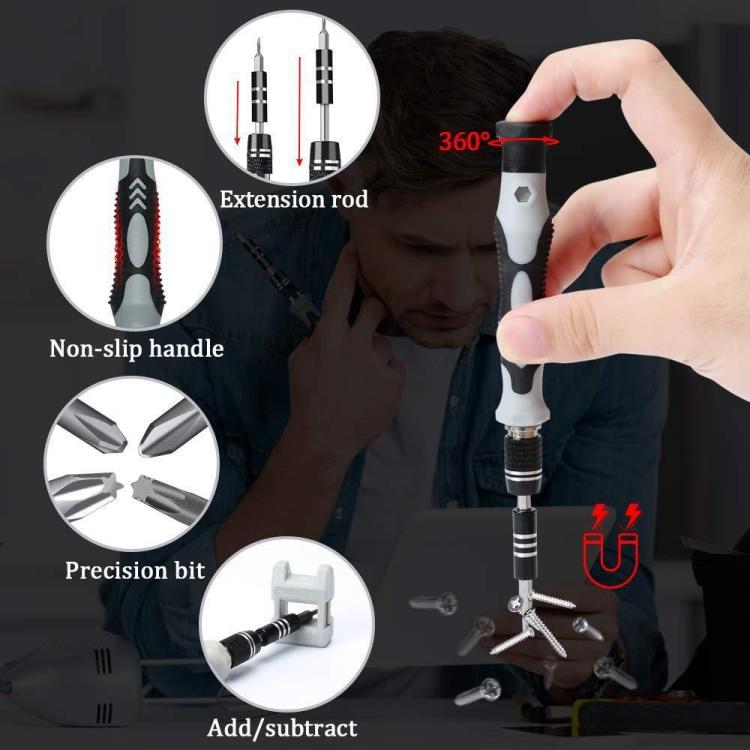 122 in 1 Precision Magnetic Screwdriver Kit (Yellow) - Screwdriver Set by PMC TechLife | Online Shopping South Africa | PMC TechLife | Buy Now Pay Later Mobicred