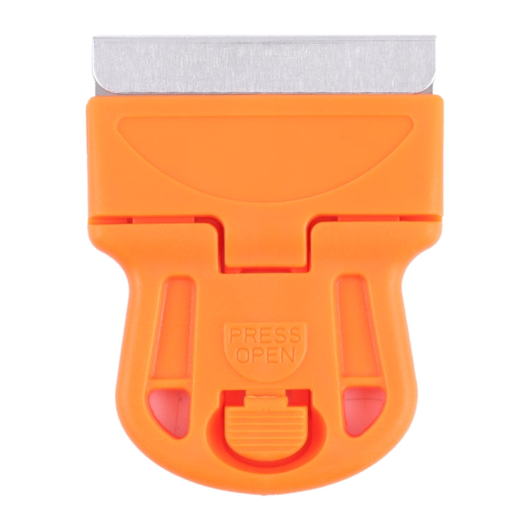 Glue Remover Squeegee Sticker Cleaner Plastic Handle Scraper(Orange) - free shipping - PMC TechLife - Order now!