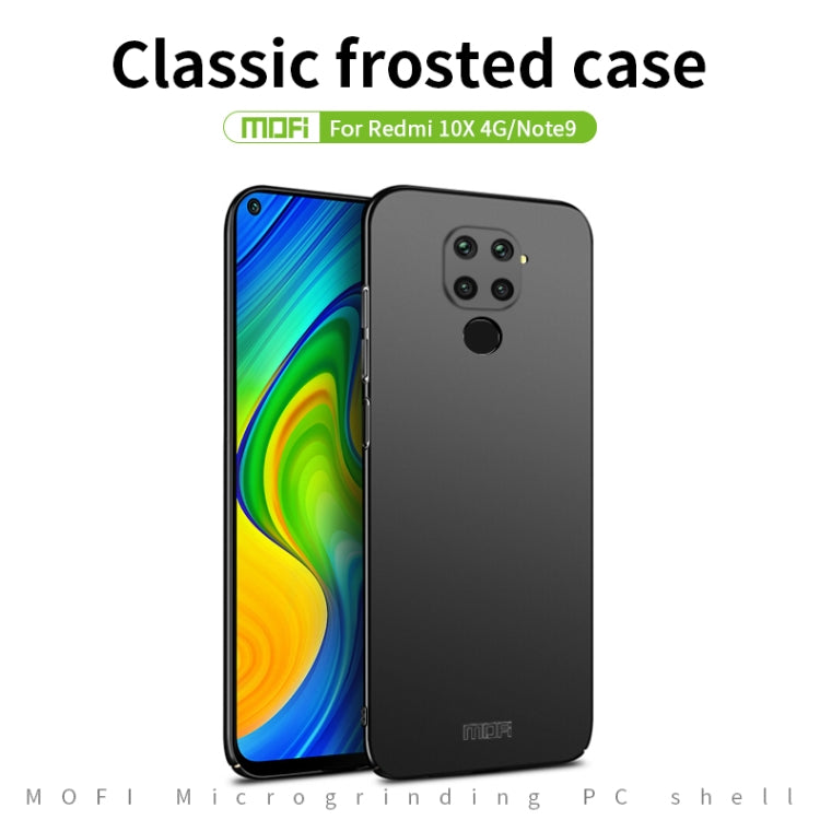 For Xiaomi Redmi 10X 4G MOFI Frosted PC Ultra-thin Hard Case(Black) - Xiaomi Cases by MOFI | Online Shopping South Africa | PMC Jewellery