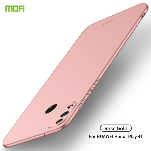 For Huawei Honor Play 4T MOFI Frosted PC Ultra-thin Hard Case(Rose gold) - Honor Cases by MOFI | Online Shopping South Africa | PMC Jewellery