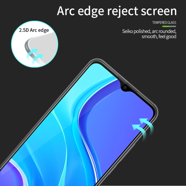 For Xiaomi RedMi 9 MOFI 9H 2.5D Full Screen Tempered Glass Film(Black) -  by MOFI | Online Shopping South Africa | PMC TechLife | Buy Now Pay Later Mobicred
