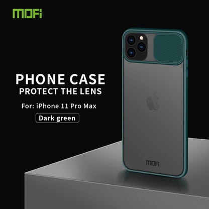 For iPhone 11 Pro Max MOFI Xing Dun Series Translucent Frosted PC + TPU Privacy Anti-glare Shockproof All-inclusive Protective Case(Green) - iPhone 11 Pro Max Cases by MOFI | Online Shopping South Africa | PMC Jewellery