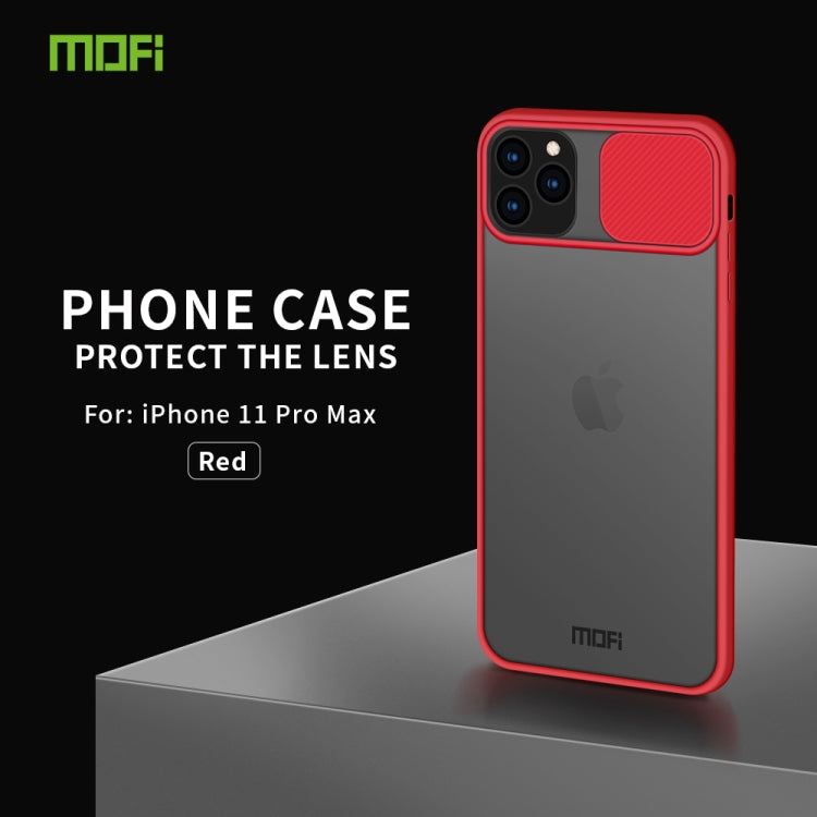 For iPhone 11 Pro Max MOFI Xing Dun Series Translucent Frosted PC + TPU Privacy Anti-glare Shockproof All-inclusive Protective Case(Red) - iPhone 11 Pro Max Cases by MOFI | Online Shopping South Africa | PMC Jewellery