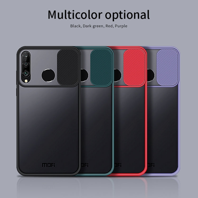 For Huawei P30 lite MOFI Xing Dun Series PC + TPU Anti-peep Waterproof And Anti-drop All-inclusive Protective Shell, Translucent Frosted(Red) - Huawei Cases by MOFI | Online Shopping South Africa | PMC Jewellery