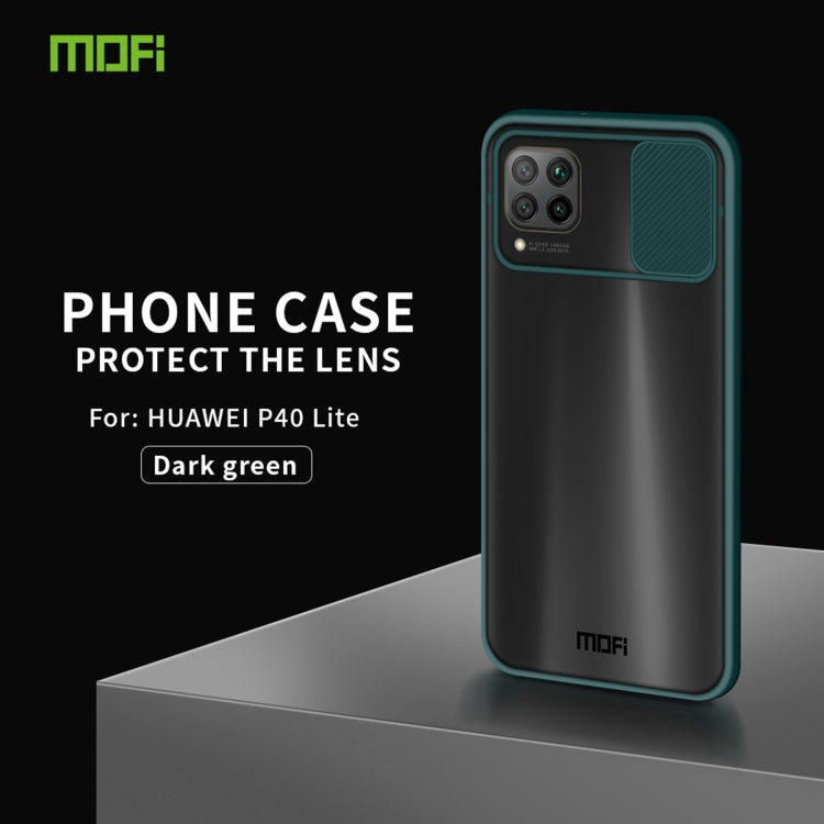 For Huawei P40 lite MOFI Xing Dun Series PC + TPU Anti-peep Waterproof And Anti-drop All-inclusive Protective Shell, Translucent Frosted(Green) - Huawei Cases by MOFI | Online Shopping South Africa | PMC Jewellery