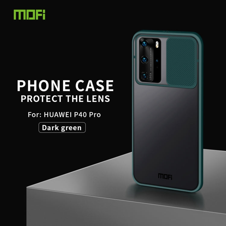 For Huawei P40 Pro MOFI Xing Dun Series PC + TPU Anti-peep Waterproof And Anti-drop All-inclusive Protective Shell, Translucent Frosted(Green) - Huawei Cases by MOFI | Online Shopping South Africa | PMC Jewellery