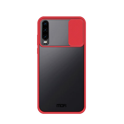 For Huawei P40 Pro+ MOFI Xing Dun Series PC + TPU Anti-peep Waterproof And Anti-drop All-inclusive Protective Shell, Translucent Frosted(Red) - Huawei Cases by MOFI | Online Shopping South Africa | PMC Jewellery