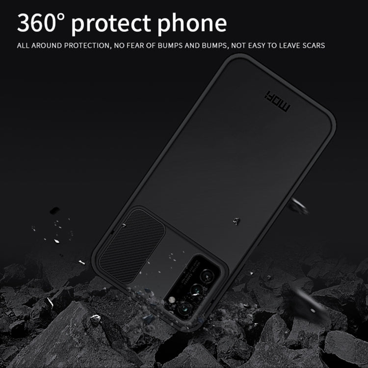 For Huawei HonorV30 MOFI Xing Dun Series PC + TPU Anti-peep Waterproof And Anti-drop All-inclusive Protective Shell, Translucent Frosted(Black) - Huawei Cases by MOFI | Online Shopping South Africa | PMC Jewellery