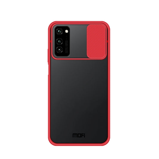 For Huawei HonorV30 MOFI Xing Dun Series PC + TPU Anti-peep Waterproof And Anti-drop All-inclusive Protective Shell, Translucent Frosted(Red) - Huawei Cases by MOFI | Online Shopping South Africa | PMC Jewellery