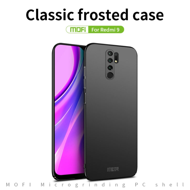 For Xiaomi Redmi 9 MOFI Frosted PC Ultra-thin Hard Case(Red) - Xiaomi Cases by MOFI | Online Shopping South Africa | PMC TechLife | Buy Now Pay Later Mobicred