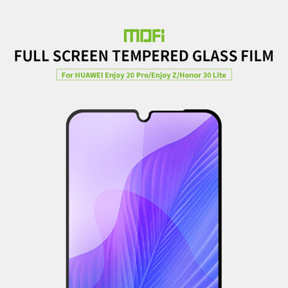 For Huawei Honor 30 Lite MOFI 9H 2.5D Full Screen Tempered Glass Film(Black) - Honor Tempered Glass by MOFI | Online Shopping South Africa | PMC Jewellery