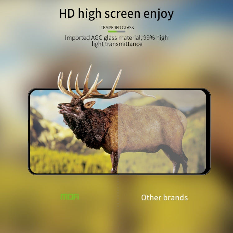 For Samsung Galaxy A51 MOFI 9H 3D Explosion-proof Curved Screen Tempered Glass Film(Black) - Galaxy Tempered Glass by MOFI | Online Shopping South Africa | PMC TechLife