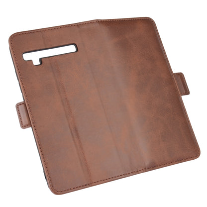 For TCL 10 Pro Dual-side Magnetic Buckle Horizontal Flip Leather Case with Holder & Card Slots & Wallet(Brown) - More Brand by PMC Jewellery | Online Shopping South Africa | PMC Jewellery