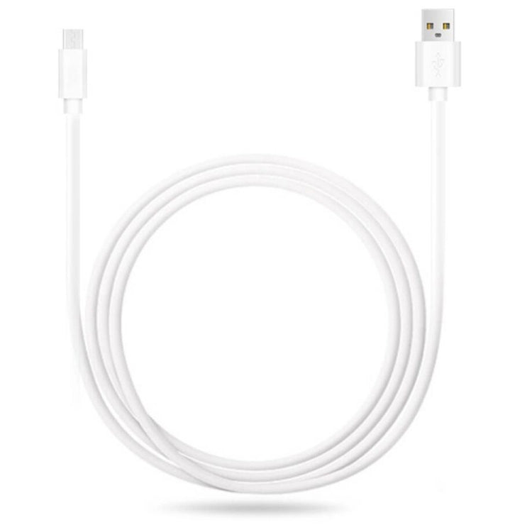 2.4A USB Male to Micro USB Male Interface Charge Cable, Length: 1m(White) - Micro USB Cable by PMC Jewellery | Online Shopping South Africa | PMC Jewellery