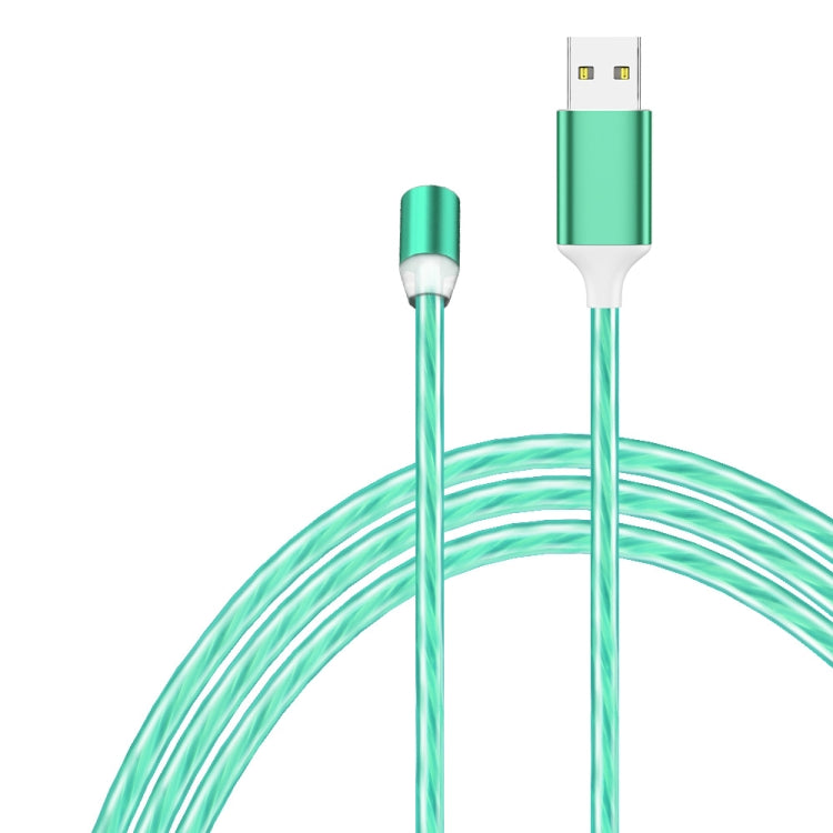 USB to 8 Pin Magnetic Suction Colorful Streamer Mobile Phone Charging  Cable, Length: 1m(Green Light) - Charging Cable & Head by PMC Jewellery | Online Shopping South Africa | PMC Jewellery | Buy Now Pay Later Mobicred
