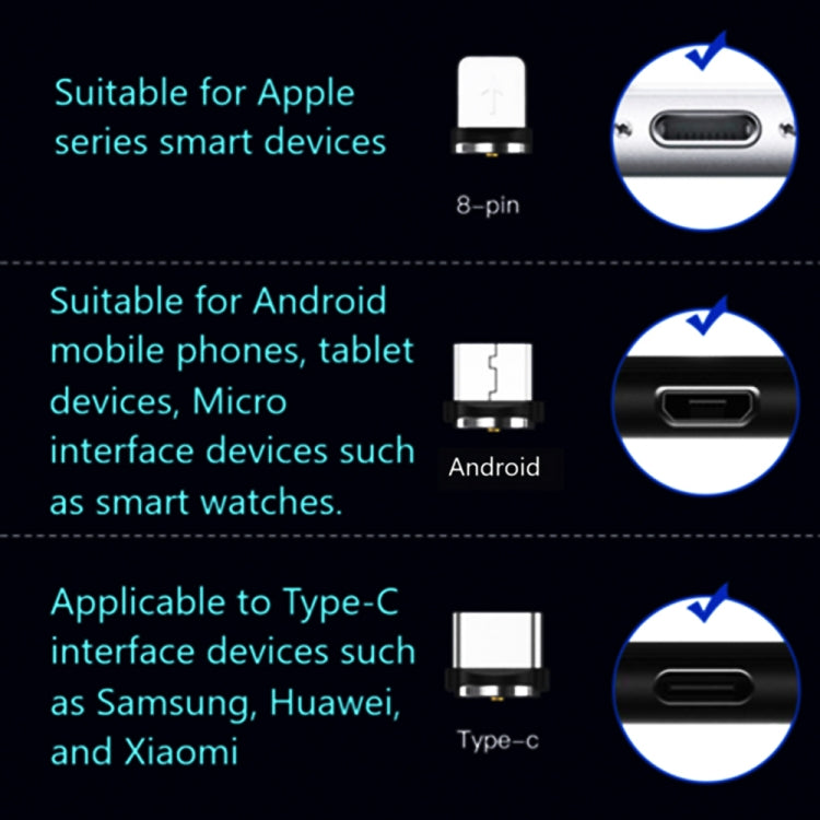 USB to 8 Pin Magnetic Suction Colorful Streamer Mobile Phone Charging  Cable, Length: 1m(Green Light) - Charging Cable & Head by PMC Jewellery | Online Shopping South Africa | PMC Jewellery | Buy Now Pay Later Mobicred