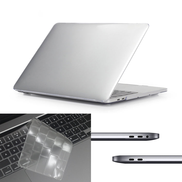 ENKAY Hat-Prince 3 in 1 For MacBook Pro 13 inch A2289 / A2251 (2020) Crystal Hard Shell Protective Case + US Version Ultra-thin TPU Keyboard Protector Cover + Anti-dust Plugs Set(Transparent) - MacBook Pro Cases by ENKAY | Online Shopping South Africa | PMC Jewellery | Buy Now Pay Later Mobicred