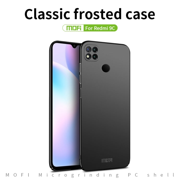 For Xiaomi Redmi 9C MOFI Frosted PC Ultra-thin Hard Case(Gold) - Xiaomi Cases by MOFI | Online Shopping South Africa | PMC Jewellery