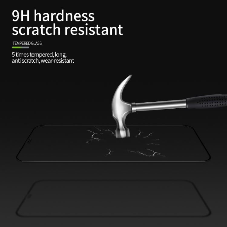 For iPhone 12 / 12 Pro MOFI 9H 3D Explosion-proof Curved Screen Tempered Glass Film(Black) - iPhone 12 / 12 Pro Tempered Glass by MOFI | Online Shopping South Africa | PMC TechLife