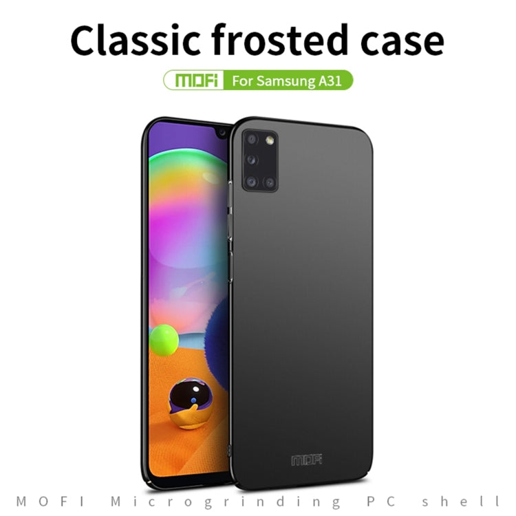 For Samsung Galaxy A31 MOFI Frosted PC Ultra-thin Hard Case(Black) - Galaxy Phone Cases by MOFI | Online Shopping South Africa | PMC TechLife | Buy Now Pay Later Mobicred