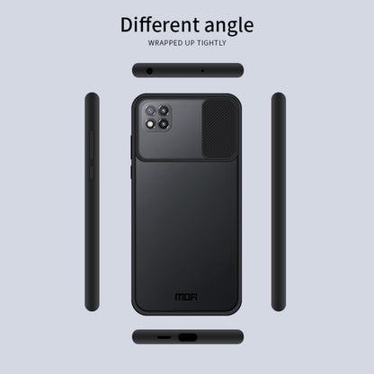 For Xiaomi Poco C3 MOFI Xing Dun Series Translucent Frosted PC + TPU Privacy Anti-glare Shockproof All-inclusive Protective Case(Black) - Xiaomi Cases by MOFI | Online Shopping South Africa | PMC Jewellery