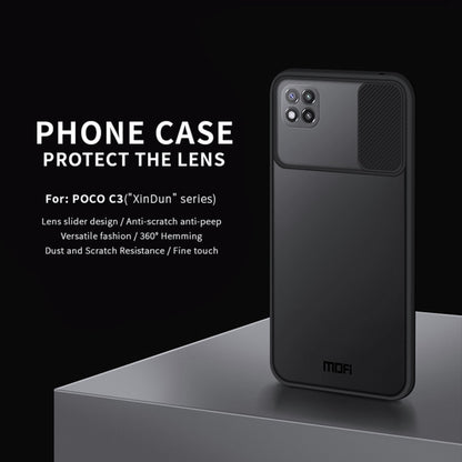 For Xiaomi Poco C3 MOFI Xing Dun Series Translucent Frosted PC + TPU Privacy Anti-glare Shockproof All-inclusive Protective Case(Green) - Xiaomi Cases by MOFI | Online Shopping South Africa | PMC Jewellery