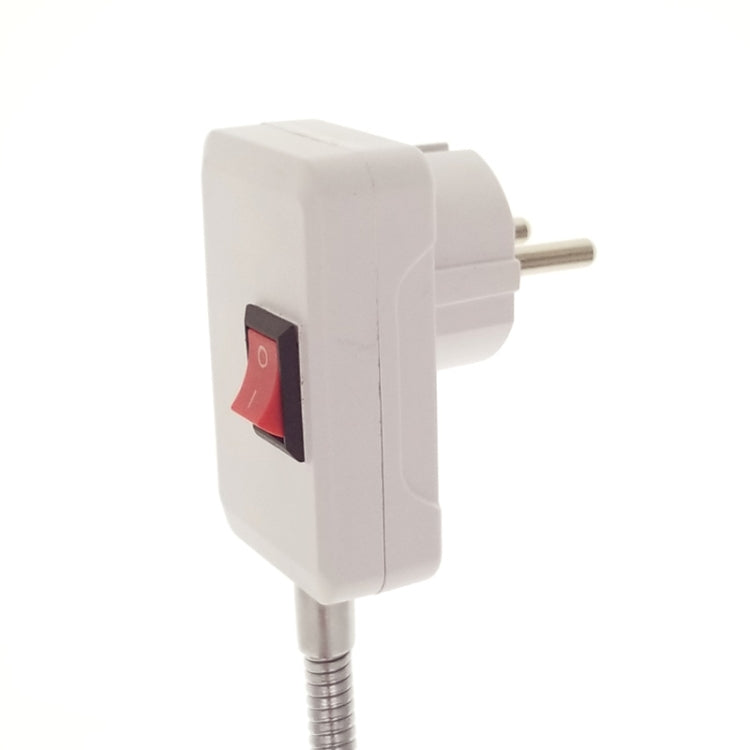 20CM AC 110-220V 6A E27 Bulb Holder Flexible Extension Converter Switch Adapter Socket(EU plug) - Lamp Holders & Bases by PMC TechLife | Online Shopping South Africa | PMC TechLife | Buy Now Pay Later Mobicred