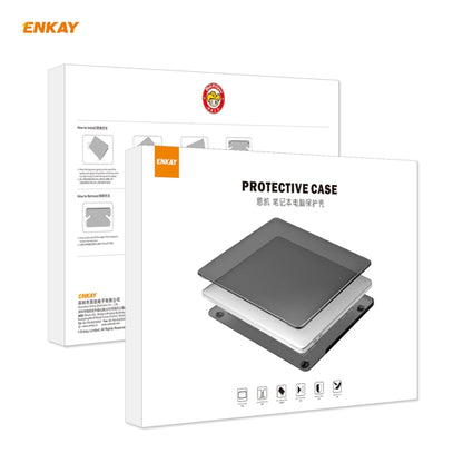 ENKAY 3 in 1 Crystal Laptop Protective Case + EU Version TPU Keyboard Film + Anti-dust Plugs Set for MacBook Pro 13.3 inch A1706 / A1989 / A2159 (with Touch Bar)(Black) - MacBook Pro Cases by ENKAY | Online Shopping South Africa | PMC Jewellery | Buy Now Pay Later Mobicred