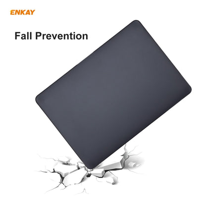 ENKAY 3 in 1 Matte Laptop Protective Case + US Version TPU Keyboard Film + Anti-dust Plugs Set for MacBook Pro 13.3 inch A1706 / A1989 / A2159 (with Touch Bar)(Light Blue) - MacBook Pro Cases by ENKAY | Online Shopping South Africa | PMC Jewellery | Buy Now Pay Later Mobicred