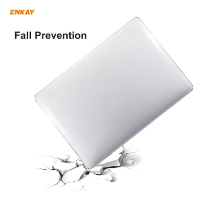 ENKAY 3 in 1 Crystal Laptop Protective Case + EU Version TPU Keyboard Film + Anti-dust Plugs Set for MacBook Pro 13.3 inch A2251 & A2289 & A2338 (with Touch Bar)(Black) - MacBook Pro Cases by ENKAY | Online Shopping South Africa | PMC Jewellery | Buy Now Pay Later Mobicred