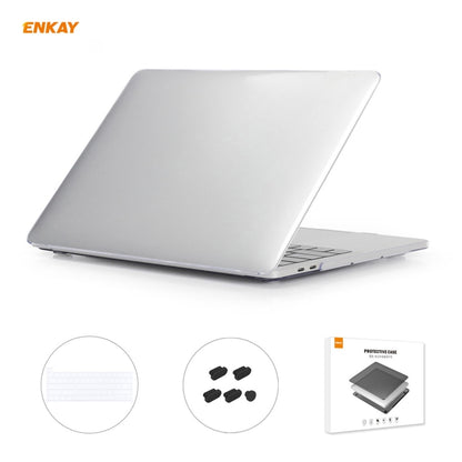 ENKAY 3 in 1 Crystal Laptop Protective Case + US Version TPU Keyboard Film + Anti-dust Plugs Set for MacBook Pro 16 inch A2141 (with Touch Bar)(Transparent) - MacBook Pro Cases by ENKAY | Online Shopping South Africa | PMC Jewellery | Buy Now Pay Later Mobicred