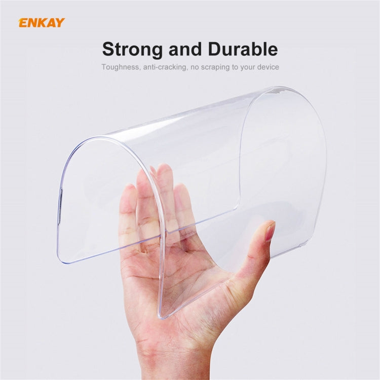 ENKAY 3 in 1 Crystal Laptop Protective Case + EU Version TPU Keyboard Film + Anti-dust Plugs Set for MacBook Pro 16 inch A2141 (with Touch Bar)(Grey) - MacBook Pro Cases by ENKAY | Online Shopping South Africa | PMC Jewellery | Buy Now Pay Later Mobicred