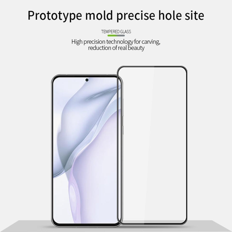 For Huawei P50 MOFI 9H 3D Explosion-proof Curved Screen Tempered Glass Film(Black) - Huawei Tempered Glass by MOFI | Online Shopping South Africa | PMC TechLife