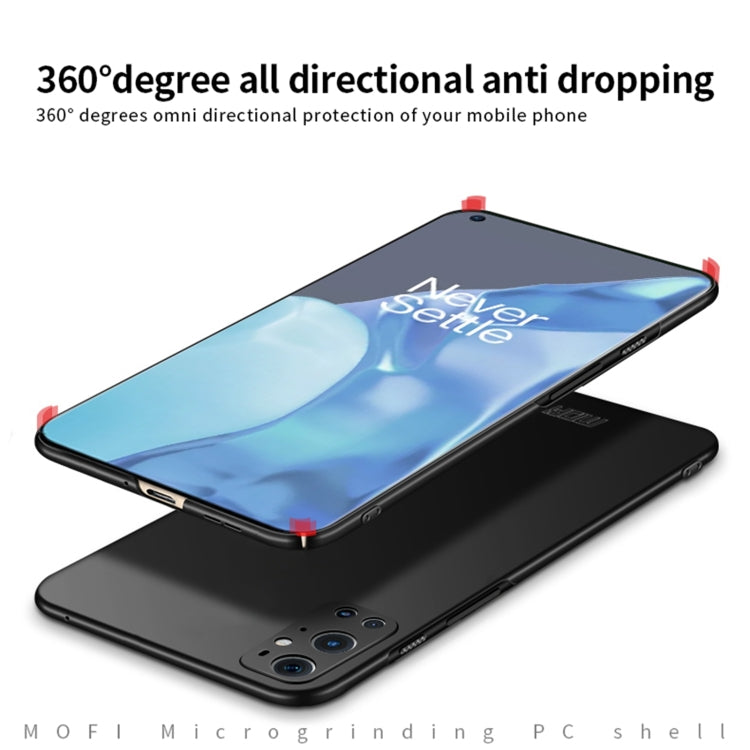 For OnePlus 9 Pro MOFI Frosted PC Ultra-thin Hard Case(Black) - OnePlus Cases by MOFI | Online Shopping South Africa | PMC TechLife | Buy Now Pay Later Mobicred