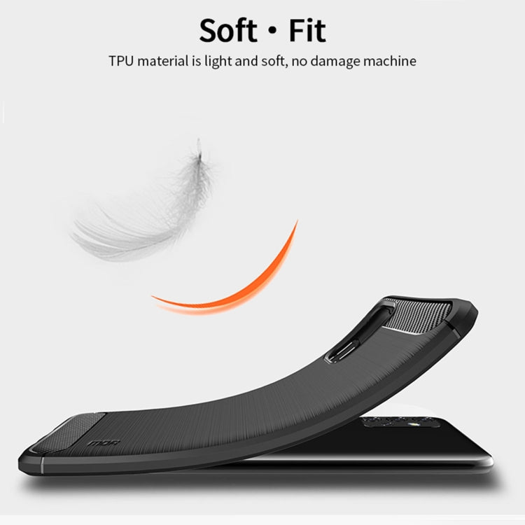 For Samsung Galaxy A32 4G(EU Version) MOFI Gentleness Series Brushed Texture Carbon Fiber Soft TPU Case(Black) - Galaxy Phone Cases by MOFI | Online Shopping South Africa | PMC TechLife