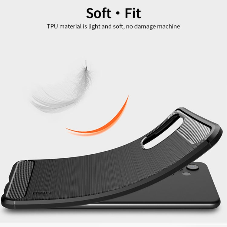 For Samsung Galaxy A32 4G(US Version) MOFI Gentleness Series Brushed Texture Carbon Fiber Soft TPU Case(Black) - Galaxy Phone Cases by MOFI | Online Shopping South Africa | PMC TechLife