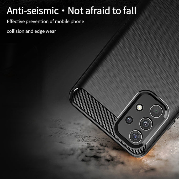For Samsung Galaxy A32 4G(US Version) MOFI Gentleness Series Brushed Texture Carbon Fiber Soft TPU Case(Black) - Galaxy Phone Cases by MOFI | Online Shopping South Africa | PMC TechLife