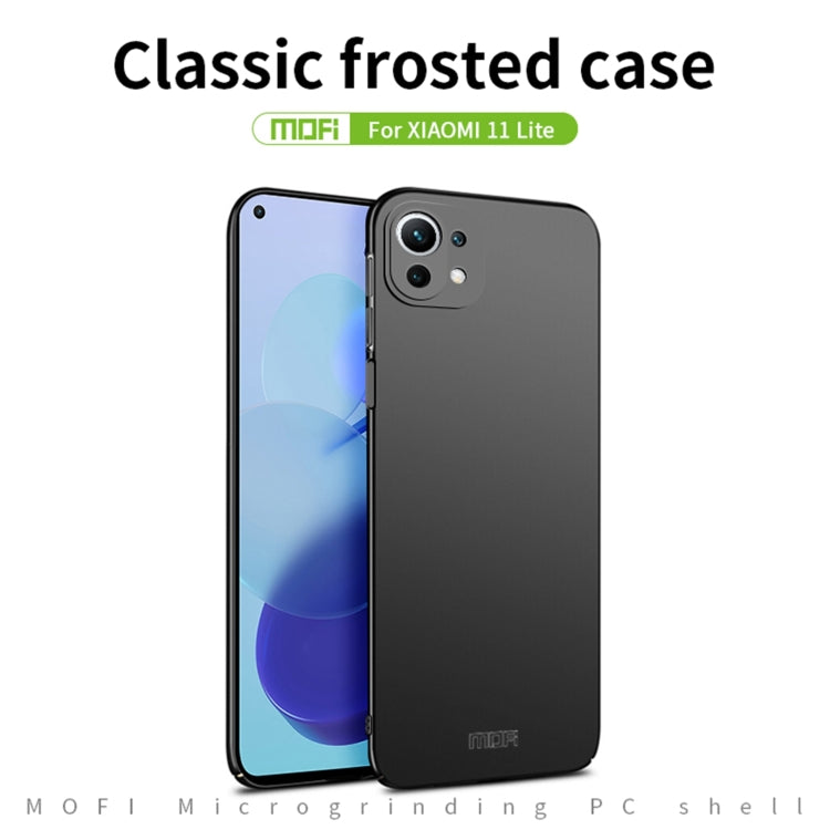 For Xiaomi Mi 11 Lite MOFI Frosted PC Ultra-thin Hard Case(Rose Gold) - Xiaomi Cases by MOFI | Online Shopping South Africa | PMC TechLife | Buy Now Pay Later Mobicred